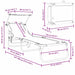 Opvouwbare zonnebed Multikleur 190 x 57 x 81 cm oxford