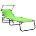 Opvouwbare zonnebed 2 st oxford Groen
