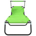 Opvouwbare zonnebed 2 st oxford Groen