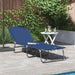 Opvouwbare zonnebed Blauw 188 x 57 x 86,5 cm Polyester