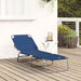 Opvouwbare zonnebed Blauw 188 x 57 x 86,5 cm Polyester