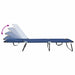 Opvouwbare zonnebed Blauw 188 x 57 x 86,5 cm Polyester