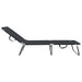 Opvouwbare zonnebed Zwart 188 x 57 x 86,5 cm Polyester