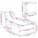 Opvouwbare zonnebed Zwart 188 x 57 x 86,5 cm Polyester