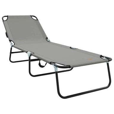 Opvouwbare zonnebed Grijs 188 x 57 x 86,5 cm Polyester