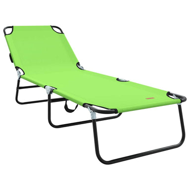 Opvouwbare zonnebed Groen 188 x 57 x 86,5 cm Polyester