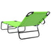 Opvouwbare zonnebed Groen 188 x 57 x 86,5 cm Polyester