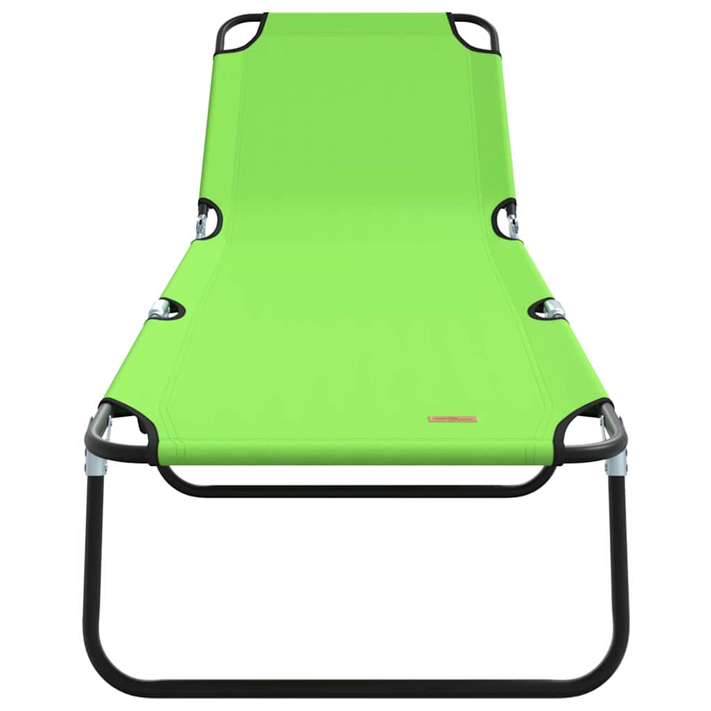 Opvouwbare zonnebed Groen 188 x 57 x 86,5 cm Polyester