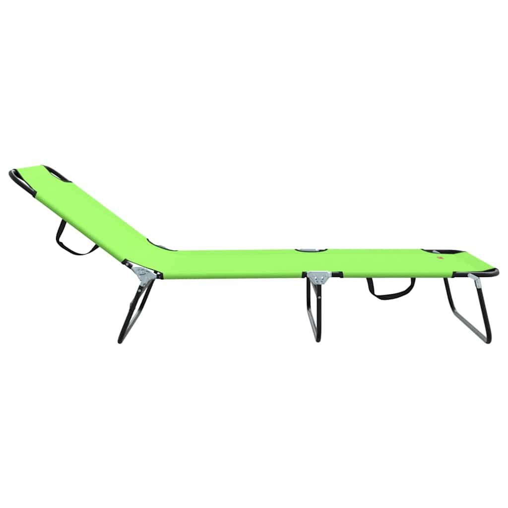 Opvouwbare zonnebed Groen 188 x 57 x 86,5 cm Polyester