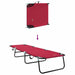 Opvouwbare zonnebed 2 st Polyester Rood