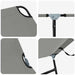 Opvouwbare zonnebed 2 st Polyester Grijs