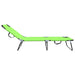 Opvouwbare zonnebed 2 st Polyester Groen