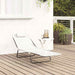 Opvouwbare zonnebed Crème 182 x 55 x 85,5 cm Textileen