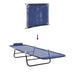 Opvouwbare zonnebed Marineblauw 182 x 55 x 85,5 cm Textileen