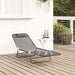 Opvouwbare zonnebed Grijs 182 x 55 x 85,5 cm Textileen