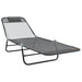 Opvouwbare zonnebed Grijs 182 x 55 x 85,5 cm Textileen