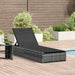 Ligstoel Grijs 200.5 x 70 x 75 cm poly rattan