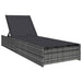 Ligstoel Grijs 200.5 x 70 x 75 cm poly rattan
