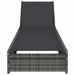 Ligstoel Grijs 200.5 x 70 x 75 cm poly rattan