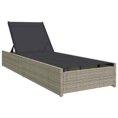 Ligstoel Beige 200.5 x 70 x 75 cm poly rattan
