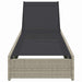 Ligstoel Beige 200.5 x 70 x 75 cm poly rattan