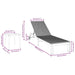 Ligstoel 3 st poly rattan Bruin