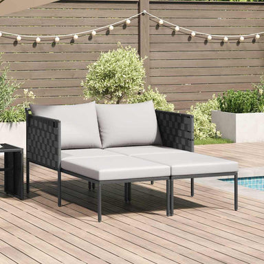 Ligstoel Antraciet 153 x 115 x 69.5 cm Gepoedercoat staal