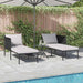 Ligstoel Antraciet 153 x 115 x 69.5 cm Gepoedercoat staal