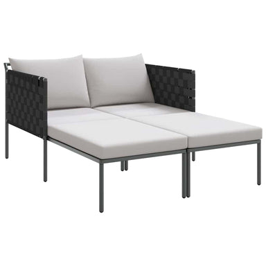 Ligstoel Antraciet 153 x 115 x 69.5 cm Gepoedercoat staal