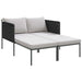 Ligstoel Antraciet 153 x 115 x 69.5 cm Gepoedercoat staal