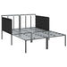 Ligstoel Antraciet 153 x 115 x 69.5 cm Gepoedercoat staal