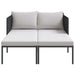 Ligstoel Antraciet 153 x 115 x 69.5 cm Gepoedercoat staal