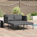 Ligstoel Antraciet 153 x 115 x 69.5 cm Gepoedercoat staal