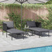 Ligstoel Antraciet 153 x 115 x 69.5 cm Gepoedercoat staal
