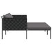 Ligstoel Antraciet 153 x 115 x 69.5 cm Gepoedercoat staal