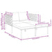 Ligstoel Antraciet 153 x 115 x 69.5 cm Gepoedercoat staal