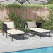Ligstoel Antraciet 153 x 115 x 69.5 cm Gepoedercoat staal