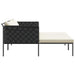 Ligstoel Antraciet 153 x 115 x 69.5 cm Gepoedercoat staal