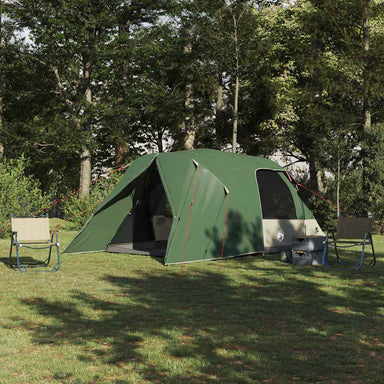 Dome Tent 4-Person met dak met opslag Groen 455 x 252 x 178 cm