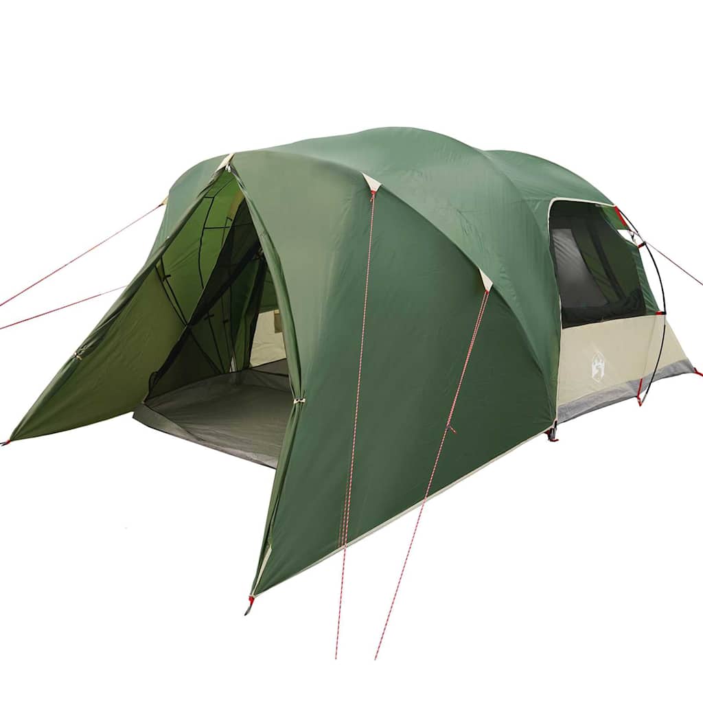 Dome Tent 4-Person met dak met opslag Groen 455 x 252 x 178 cm