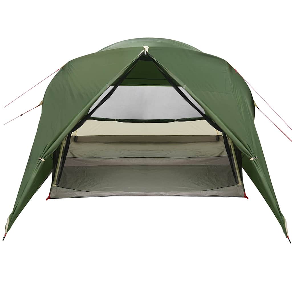 Dome Tent 4-Person met dak met opslag Groen 455 x 252 x 178 cm