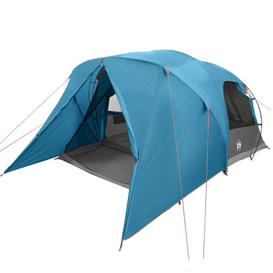 Dome Tent 4-Person met dak met opslag Blauw 455 x 252 x 178 cm