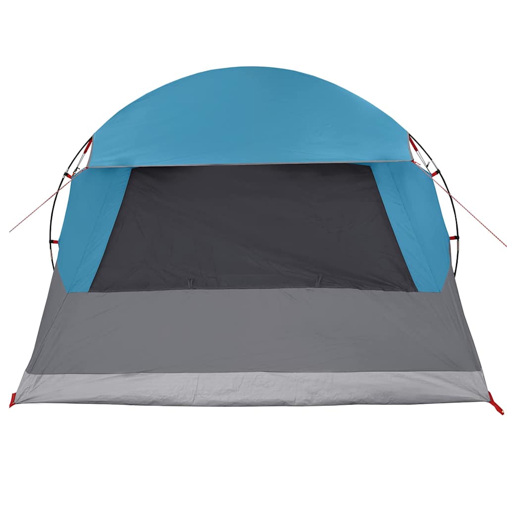 Dome Tent 4-Person met dak met opslag Blauw 455 x 252 x 178 cm