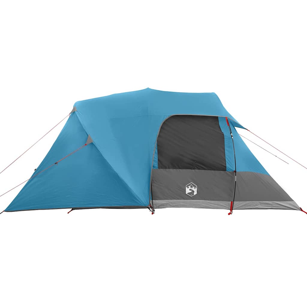 Dome Tent 4-Person met dak met opslag Blauw 455 x 252 x 178 cm