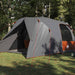 Dome Tent voor 4 Personen Grijs en Oranje 455 x 252 x 178 cm