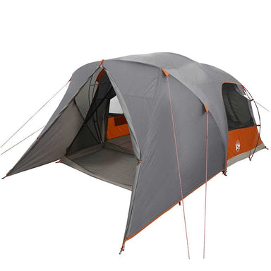 Dome Tent voor 4 Personen Grijs en Oranje 455 x 252 x 178 cm