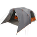 Dome Tent voor 4 Personen Grijs en Oranje 455 x 252 x 178 cm