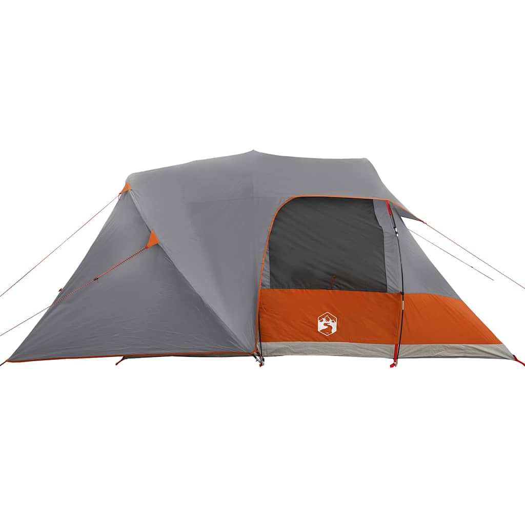 Dome Tent voor 4 Personen Grijs en Oranje 455 x 252 x 178 cm