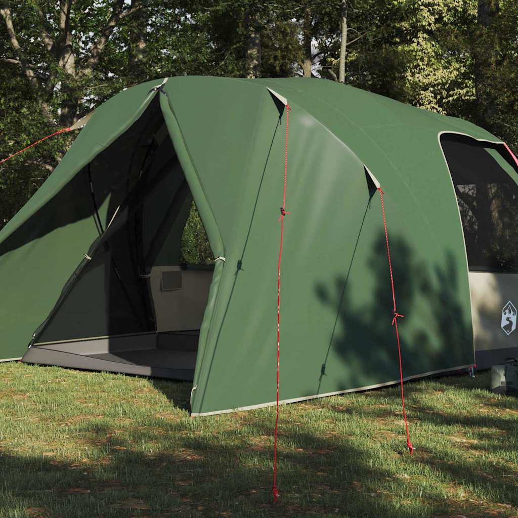 Dome Tent 6-Person met dak met opslag Groen 500 x 314 x 206 cm