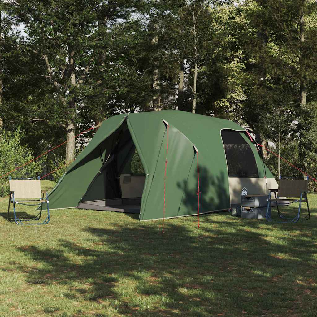Dome Tent 6-Person met dak met opslag Groen 500 x 314 x 206 cm